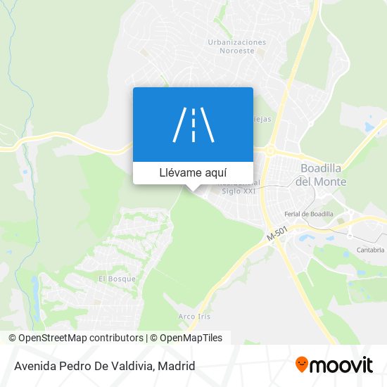 Mapa Avenida Pedro De Valdivia