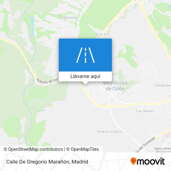 Mapa Calle De Gregorio Marañón