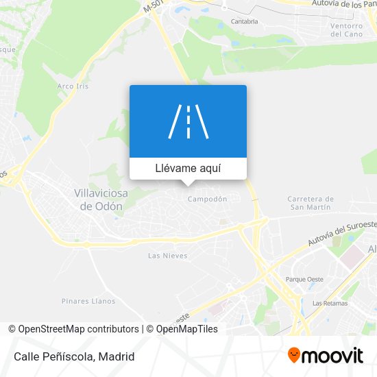 Mapa Calle Peñíscola