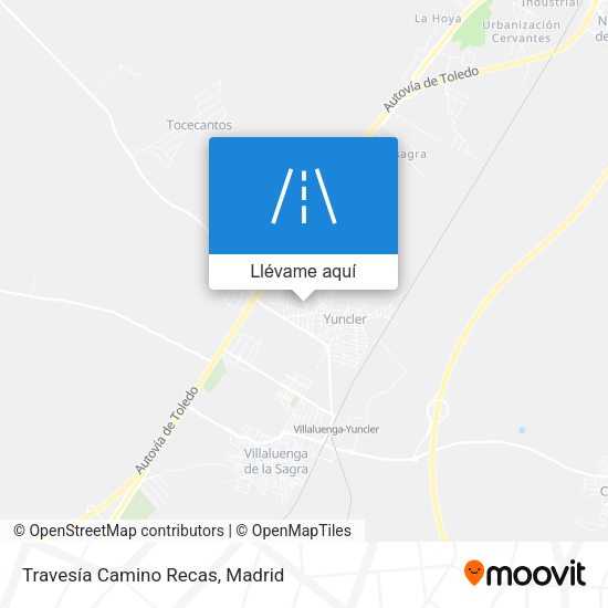 Mapa Travesía Camino Recas