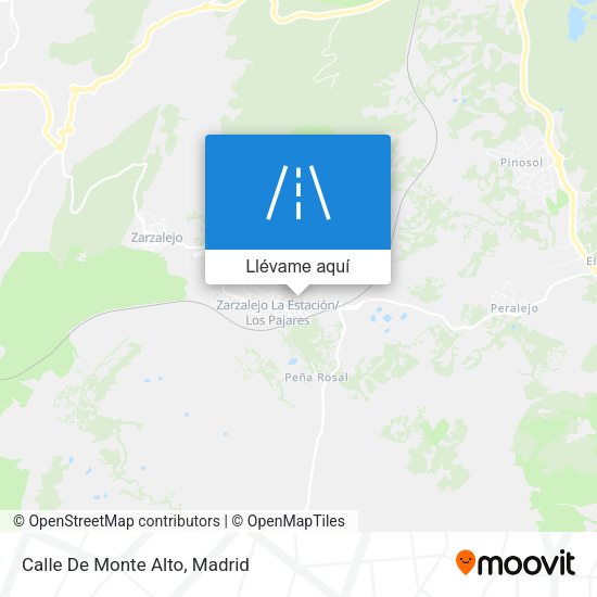 Mapa Calle De Monte Alto