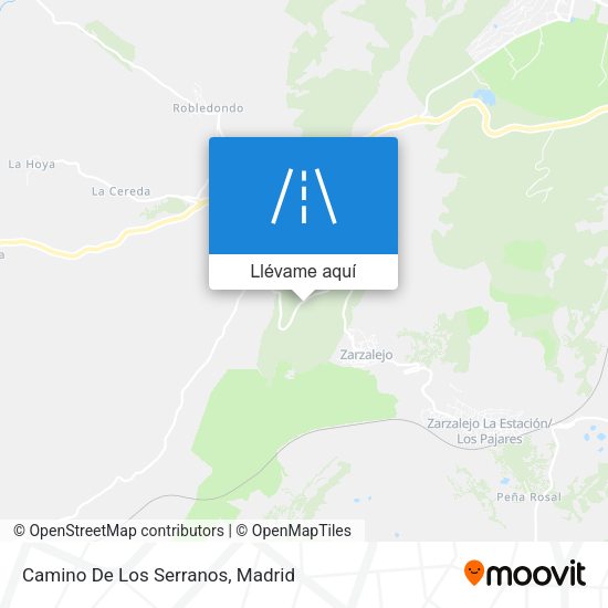 Mapa Camino De Los Serranos