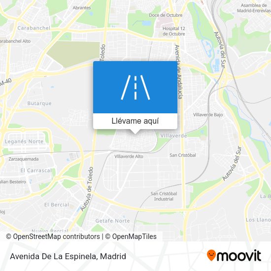 Mapa Avenida De La Espinela