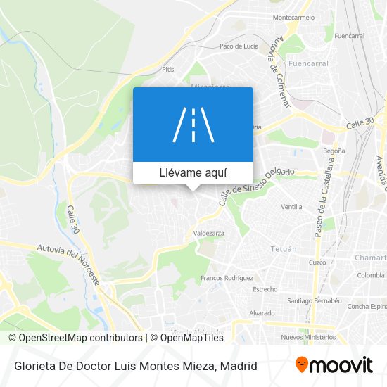 Mapa Glorieta De Doctor Luis Montes Mieza