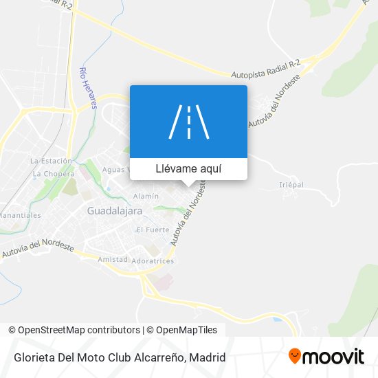 Mapa Glorieta Del Moto Club Alcarreño