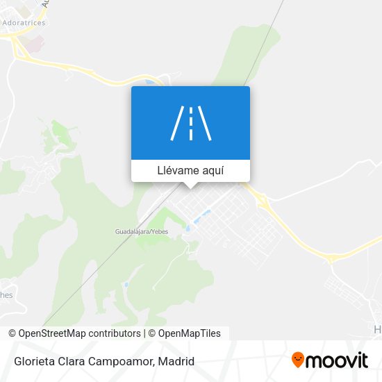 Mapa Glorieta Clara Campoamor