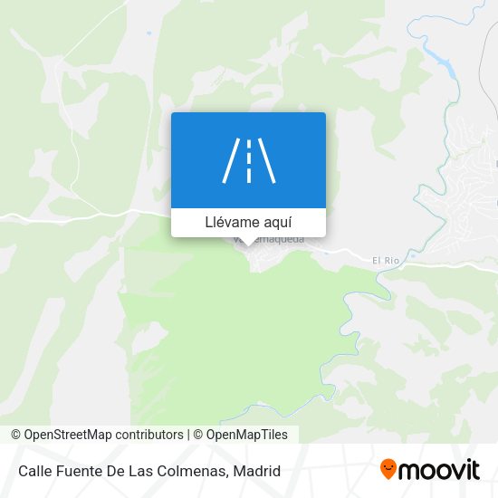 Mapa Calle Fuente De Las Colmenas