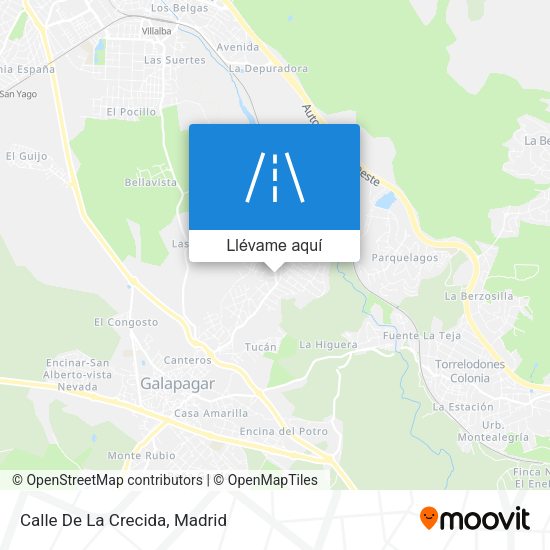Mapa Calle De La Crecida