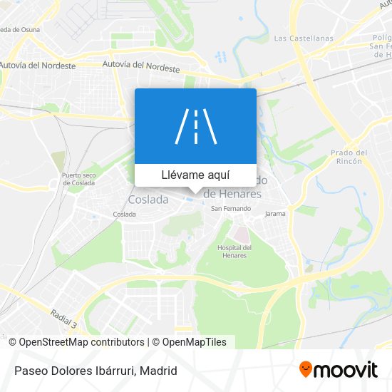 Mapa Paseo Dolores Ibárruri