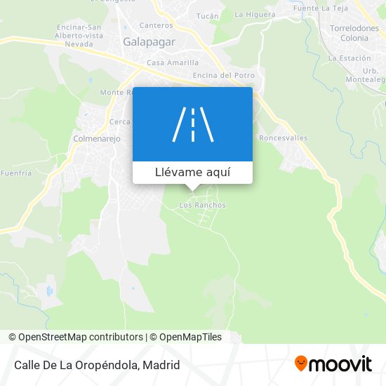 Mapa Calle De La Oropéndola