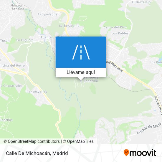 Mapa Calle De Michoacán