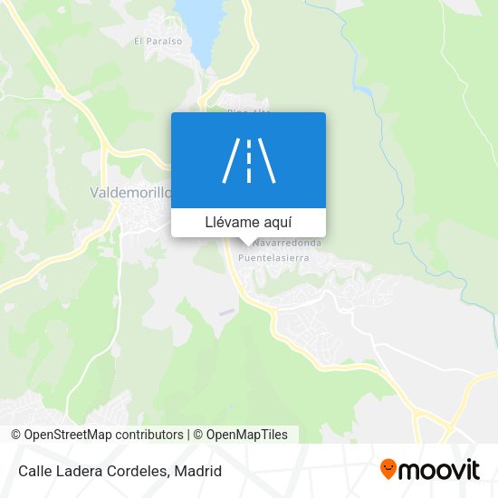 Mapa Calle Ladera Cordeles