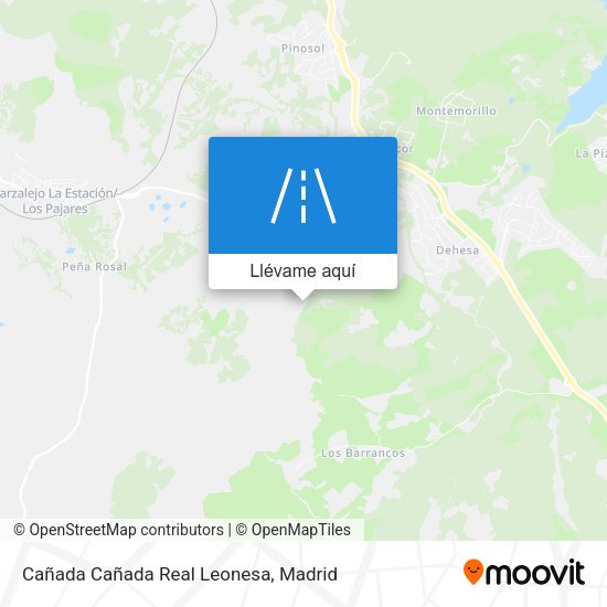 Mapa Cañada Cañada Real Leonesa