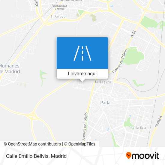 Mapa Calle Emilio Bellvis