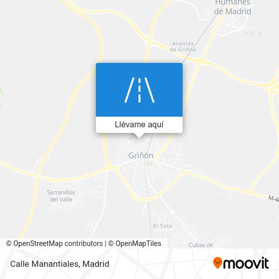 Mapa Calle Manantiales