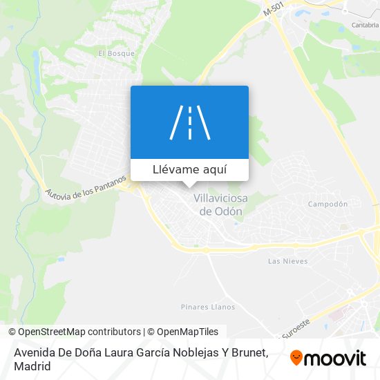 Mapa Avenida De Doña Laura García Noblejas Y Brunet