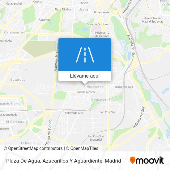 Mapa Plaza De Agua, Azucarillos Y Aguardiente