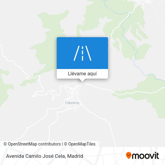 Mapa Avenida Camilo José Cela
