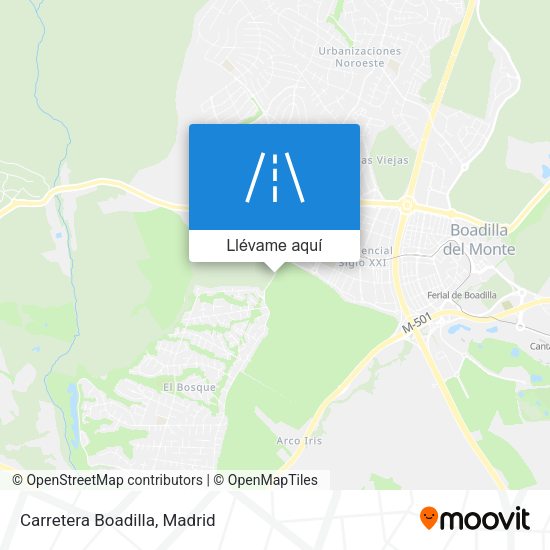 Mapa Carretera Boadilla