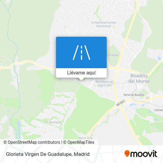 Mapa Glorieta Virgen De Guadalupe