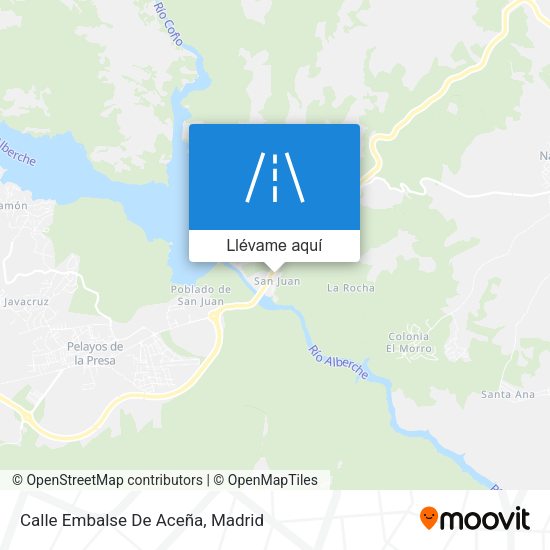 Mapa Calle Embalse De Aceña