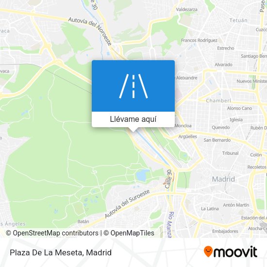 Mapa Plaza De La Meseta