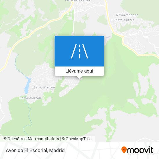 Mapa Avenida El Escorial