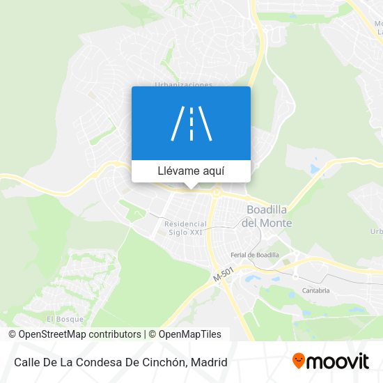 Mapa Calle De La Condesa De Cinchón