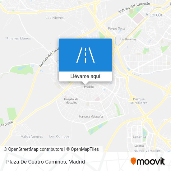 Mapa Plaza De Cuatro Caminos