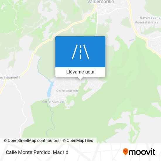 Mapa Calle Monte Perdido