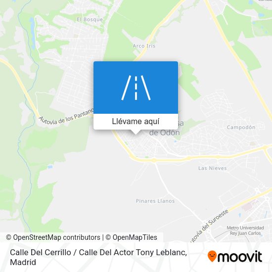Mapa Calle Del Cerrillo / Calle Del Actor Tony Leblanc