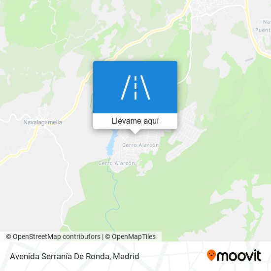 Mapa Avenida Serranía De Ronda