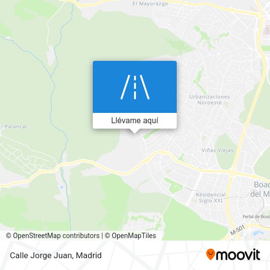 Mapa Calle Jorge Juan