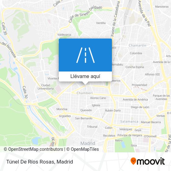 Mapa Túnel De Ríos Rosas