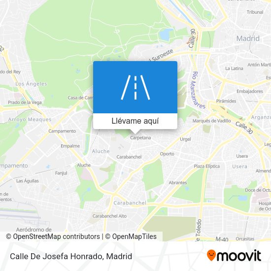 Mapa Calle De Josefa Honrado