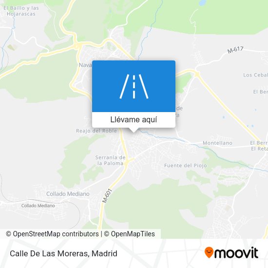 Mapa Calle De Las Moreras