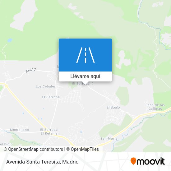 Mapa Avenida Santa Teresita