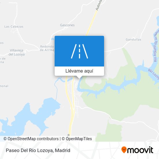 Mapa Paseo Del Río Lozoya