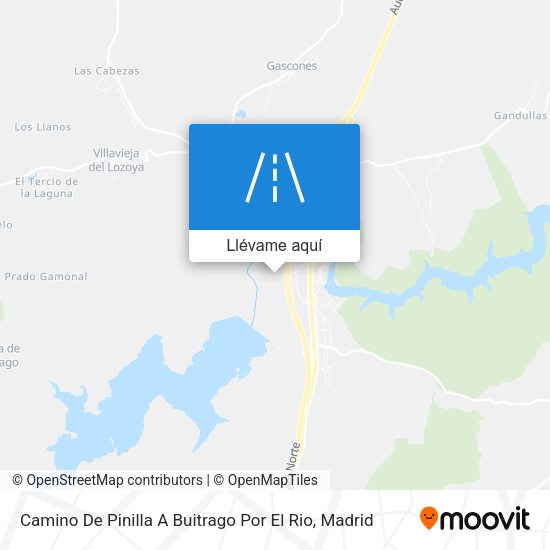 Mapa Camino De Pinilla A Buitrago Por El Rio