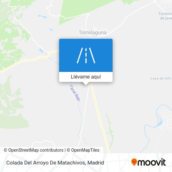 Mapa Colada Del Arroyo De Matachivos