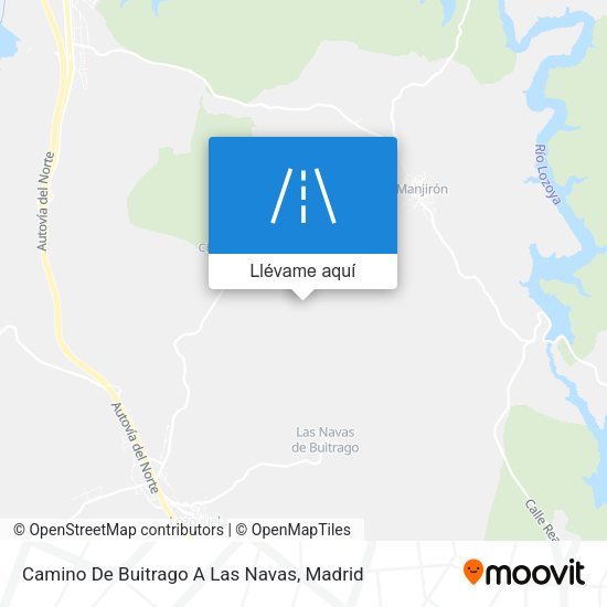 Mapa Camino De Buitrago A Las Navas