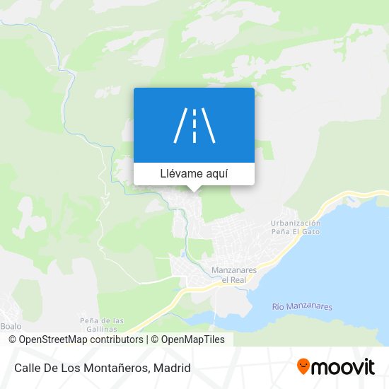 Mapa Calle De Los Montañeros