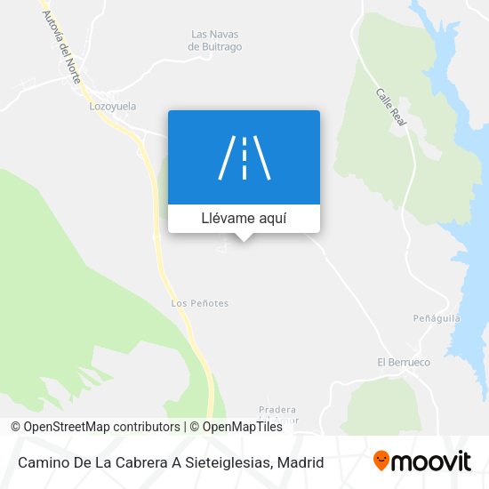 Mapa Camino De La Cabrera A Sieteiglesias