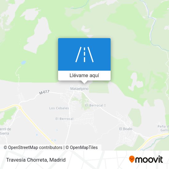 Mapa Travesía Chorreta