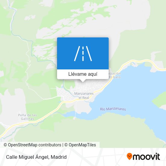 Mapa Calle Miguel Ángel