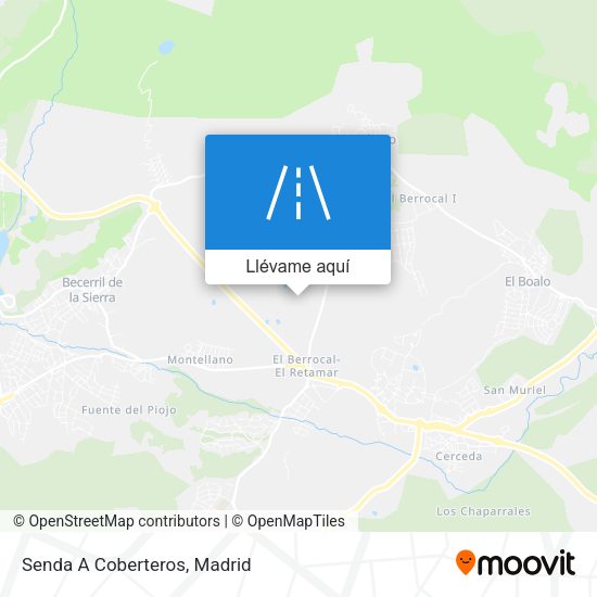 Mapa Senda A Coberteros