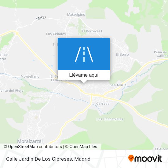 Mapa Calle Jardín De Los Cipreses
