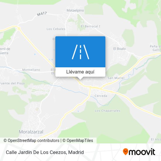 Mapa Calle Jardín De Los Ceezos