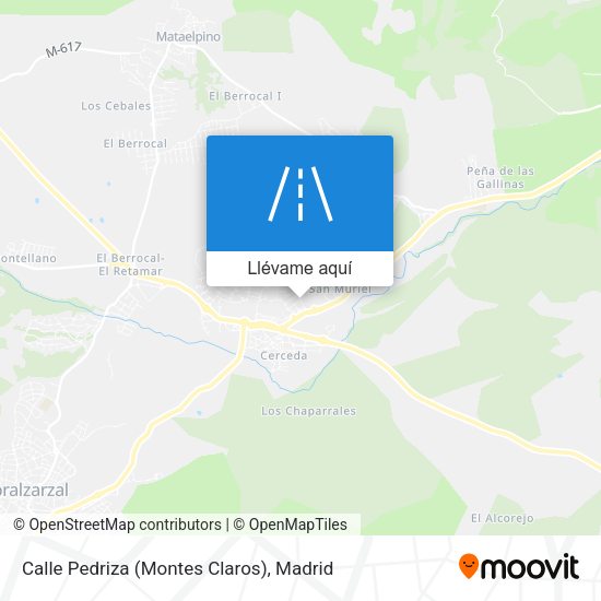 Mapa Calle Pedriza (Montes Claros)