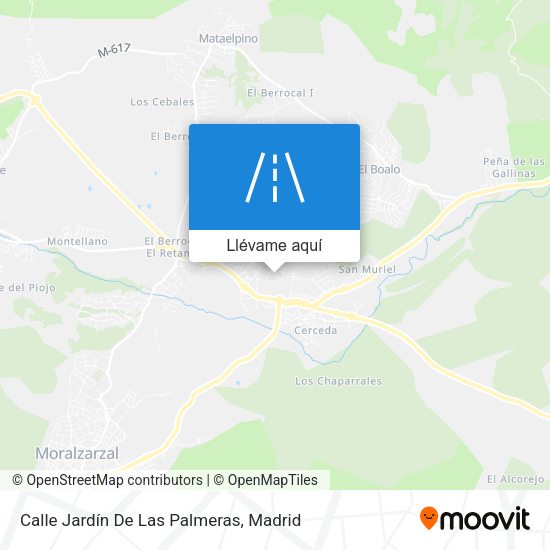 Mapa Calle Jardín De Las Palmeras